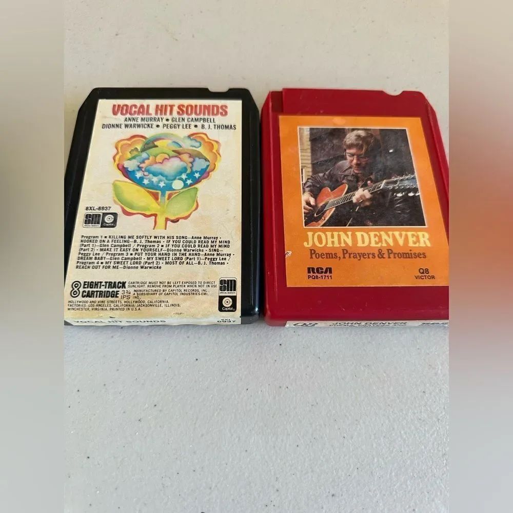 Vintage 8-Track Tapes - Vocal Hit Sounds & John Denver